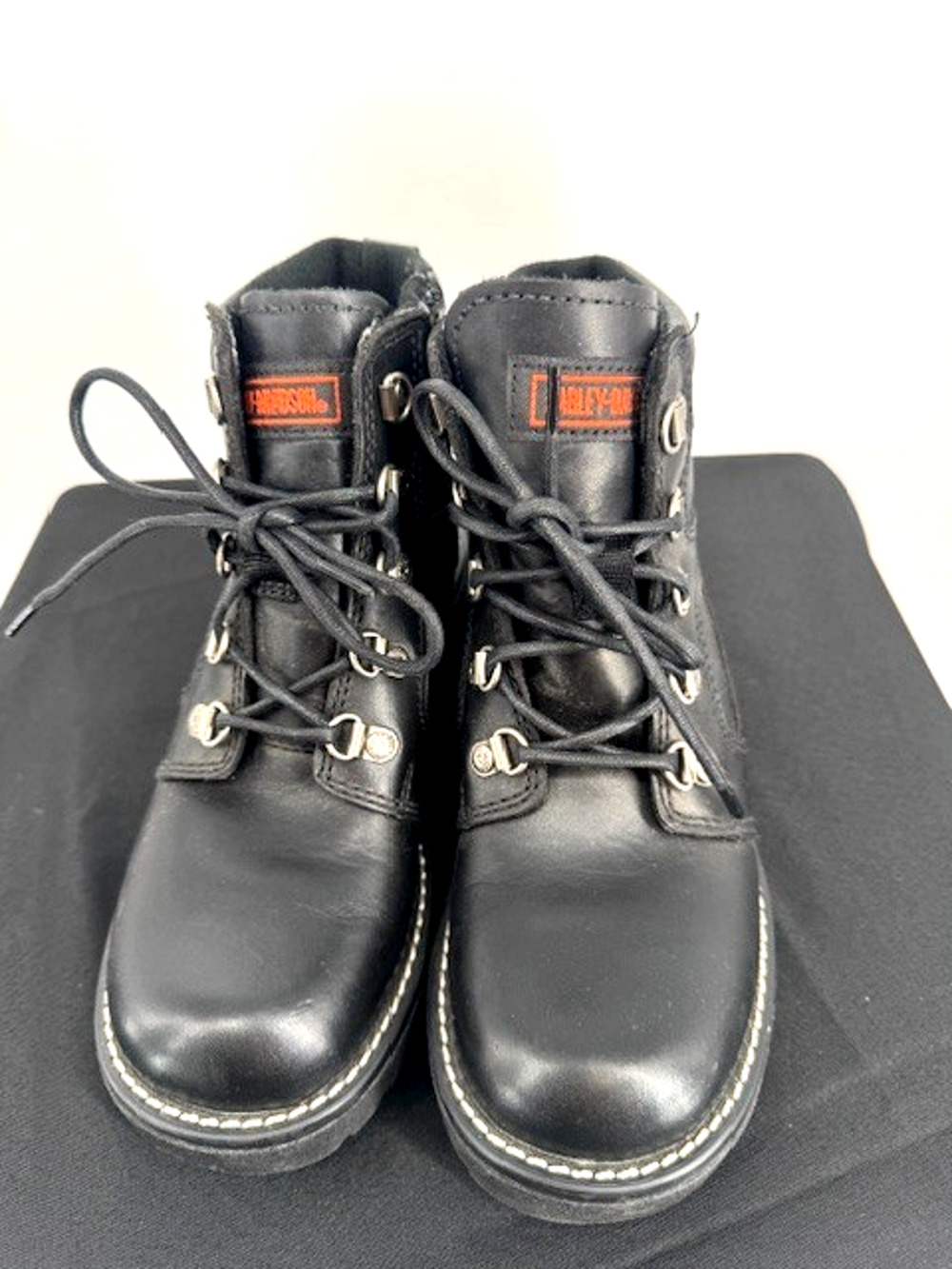Harley Davidson Women's Lace Up Boots Black Size 6